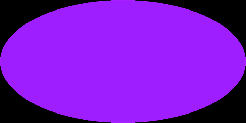 Animated SIMBA full-sky dispersion measure map to z=0, shown as an oval sky projection